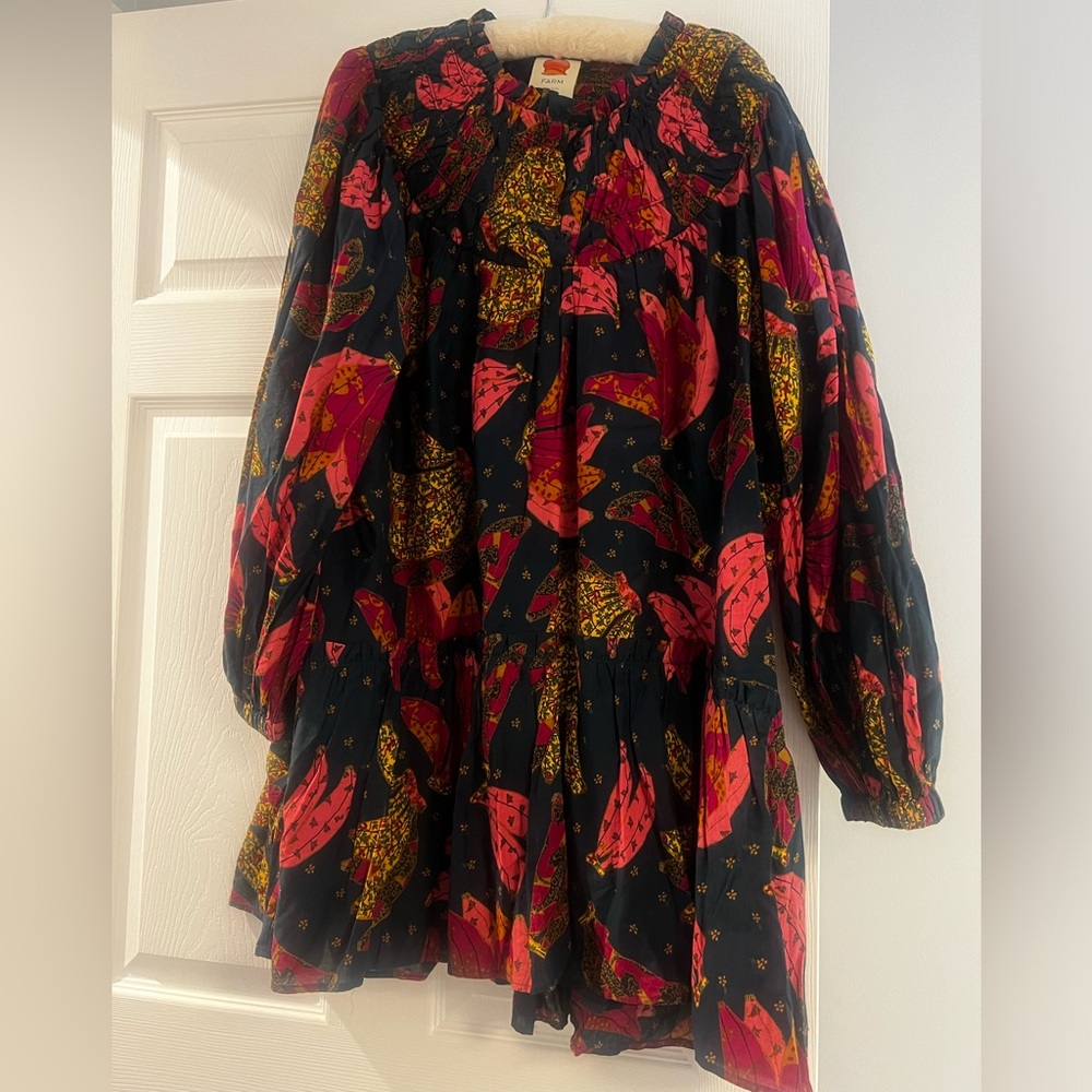 Farm Rio patchwork banana dress